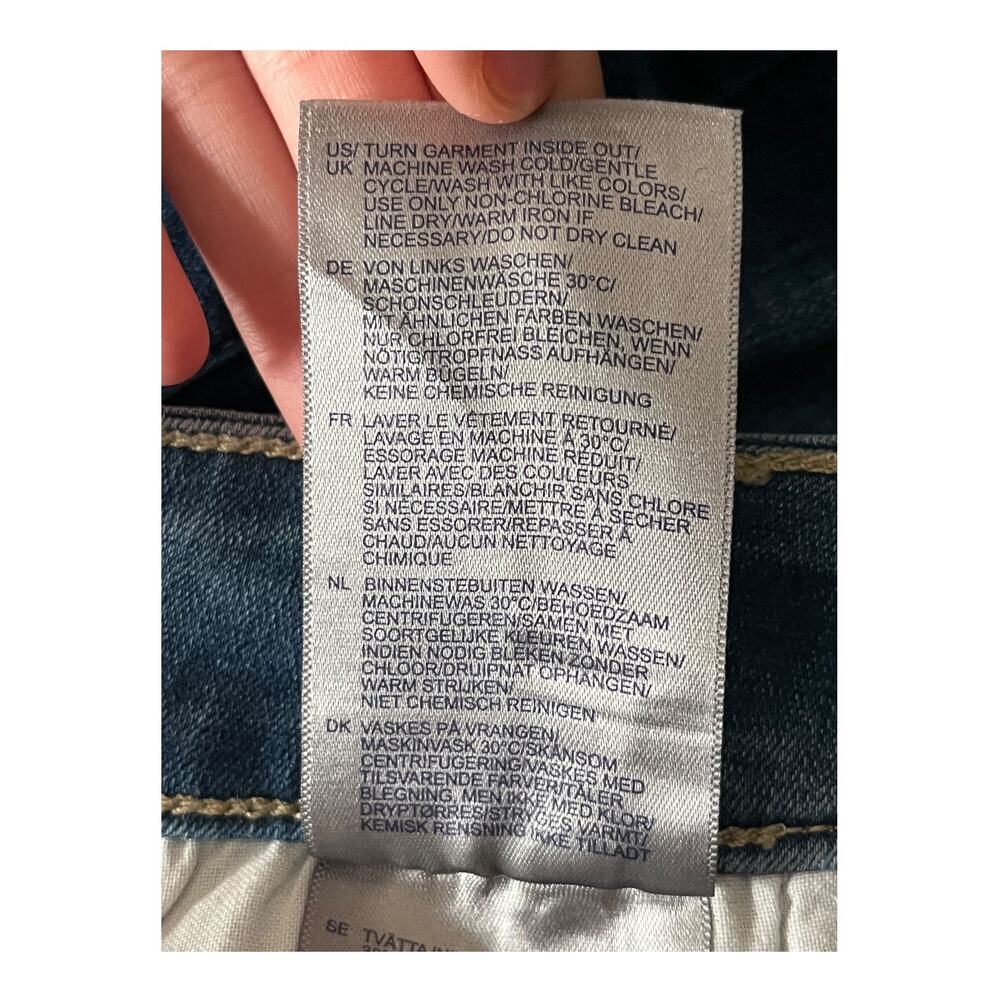 NYDJ Jeans Marilyn Straight ankle denim blue plus size 28W NEW - Picture 7 of 10